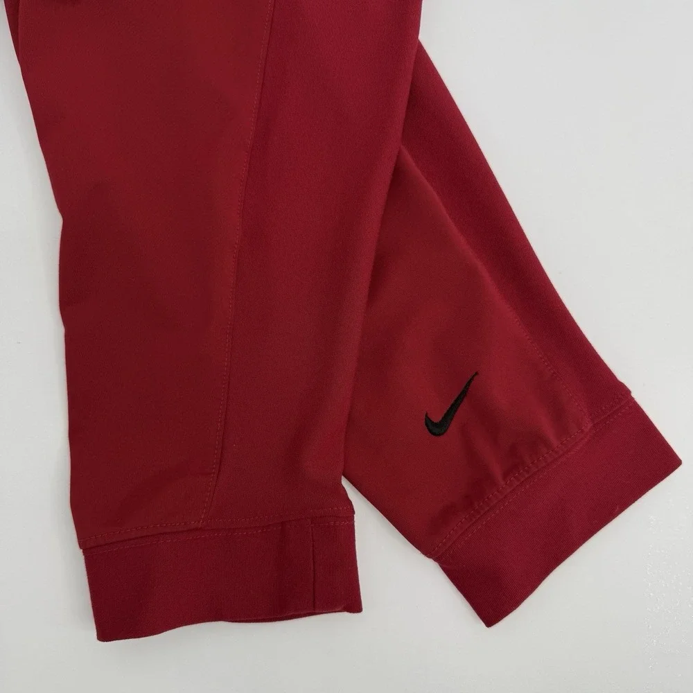 Nike Golf 1/4 Zip Pullover Men XL Dark Red‎ Dri Fit Long Sleeve Performance